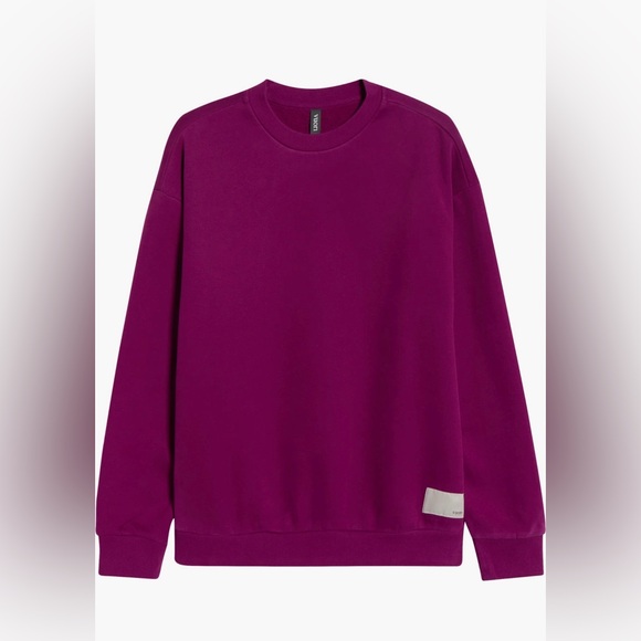 Vuori Restore Oversized Crew Sweatshirt Magenta Size Large - Picture 5 of 9